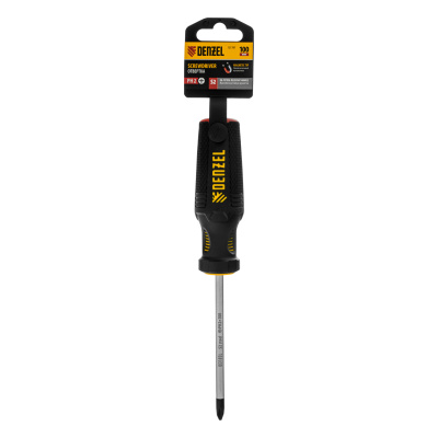 Отвертка, PH2х100 мм, S2, 3к рукоятка Denzel по ценам производителя в Екатеринбурге с доставкой по всей России