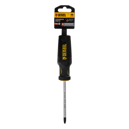 Отвертка, PH2х100 мм, S2, 3к рукоятка Denzel по ценам производителя в Екатеринбурге с доставкой по всей России