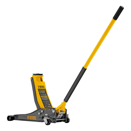 Домкрат гидравлический подкатной, 3 т, 75-500 мм, быстрый подъем, низкий подхват, проф. Denzel по ценам производителя в Екатеринбурге с доставкой по всей России