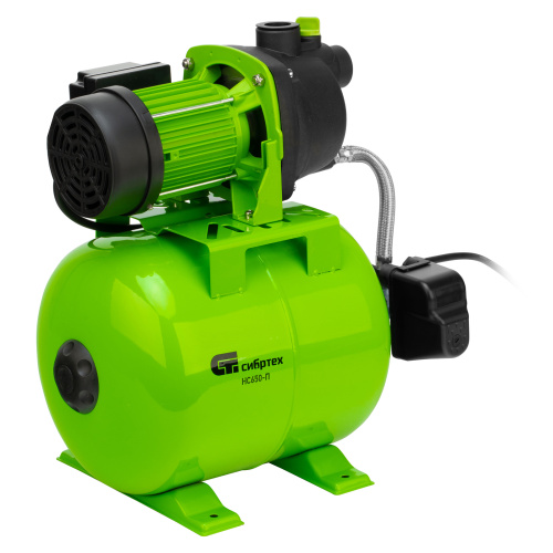 Насосная станция НС650-П, 650 Вт, напор 37 м, 3200 л/ч, ресивер 19 л Сибртех по ценам производителя в Екатеринбурге с доставкой по всей России