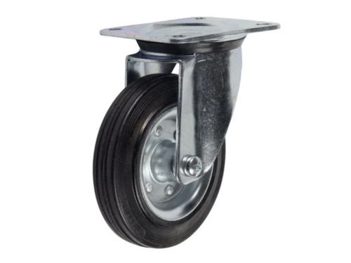 Колесо поворотное усиленное резина SRC 55 125 мм по ценам производителя в Екатеринбурге с доставкой по всей России