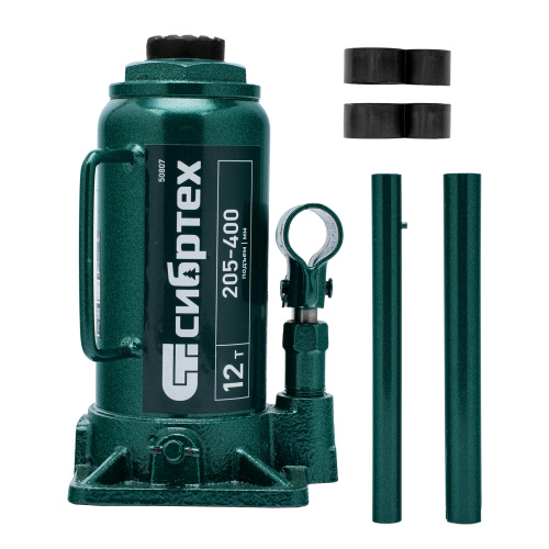 Домкрат гидравлический бутылочный, 12 т, 205-400 мм Сибртех по ценам производителя в Екатеринбурге с доставкой по всей России