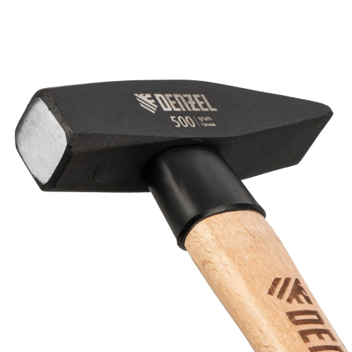 Молоток слесарный, 500 г, кованый квадратный боек, буковая рукоятка Denzel по ценам производителя в Екатеринбурге с доставкой по всей России