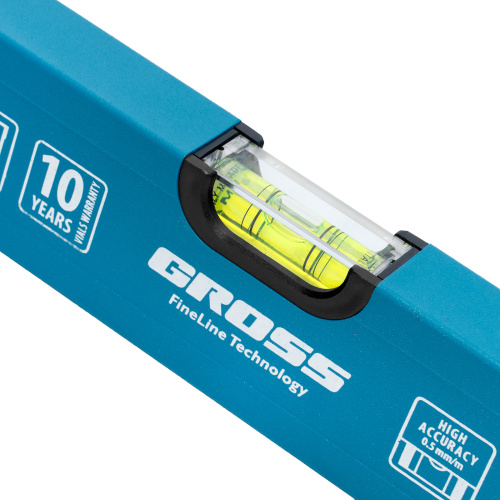 Уровень алюминиевый усиленный, 1800 мм, 3 глазка Gross по ценам производителя в Екатеринбурге с доставкой по всей России