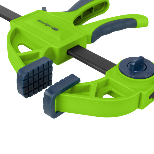 Струбцина F-образная, быстрозажимная, 150 х 70 х 360 мм, пластиковый корпус, фиксатор, двухкомпонентная рукоятка Сибртех по ценам производителя в Екатеринбурге с доставкой по всей России