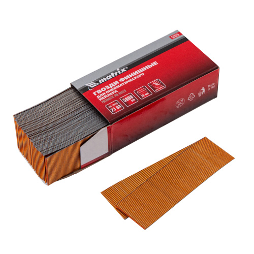 Гвозди финишные, (шпильки) 23GA для пневматического нейлера финишного D 0.64 мм, длина 20 мм, 5000 шт Matrix по ценам производителя в Екатеринбурге с доставкой по всей России