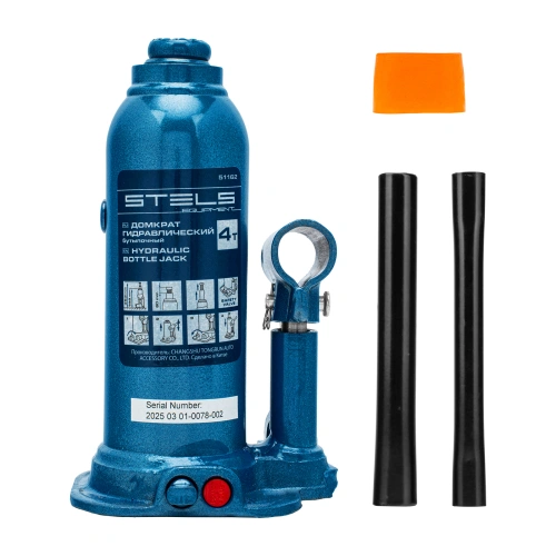 Домкрат гидравлический бутылочный, 4 т, h подъема 188-363 мм Stels по ценам производителя в Екатеринбурге с доставкой по всей России