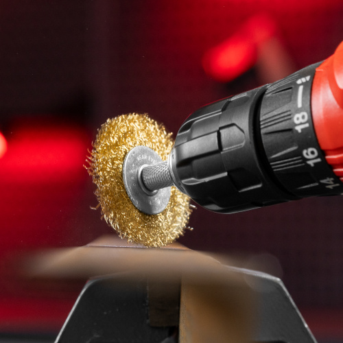 Набор щеток для дрели, 5 шт, 5 плоских 25-38-50-63-75 мм, со шпильками, металлические Matrix по ценам производителя в Екатеринбурге с доставкой по всей России