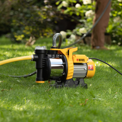 Садовый поверхностный насос GP1100SS, 1100 Вт, 4000 л/ч, подъем 45 м, пластик Denzel по ценам производителя в Екатеринбурге с доставкой по всей России