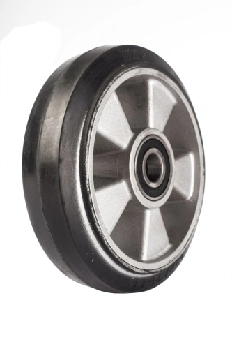 Колесо резиновое 180х50 мм с подшипником для тележек гидравлических BF/BF-III/DF-III/RHP/AC/DF/CW2 по ценам производителя в Екатеринбурге с доставкой по всей России