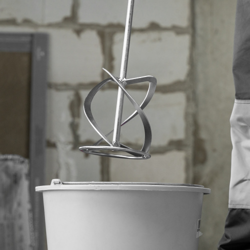 Насадка для миксера, для легких растворов, 160 х 590 мм, оцинкованная, хвостовик резьба М14 Сибртех по ценам производителя в Екатеринбурге с доставкой по всей России