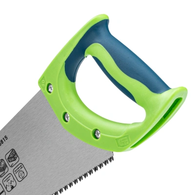 Ножовка по дереву "Зубец", 500 мм, 7-8 TPI, каленый зуб 3D, двухкомпонентная рукоятка Сибртех по ценам производителя в Екатеринбурге с доставкой по всей России