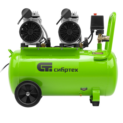 Компрессор безмаслянный малошумный МБ 2000/50, 2000 Вт, 50л, 300 л/мин Сибртех по ценам производителя в Екатеринбурге с доставкой по всей России