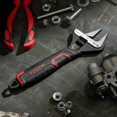 Ключ разводной, тонкие губки, фосфатированный, двухкомпонентная рукоятка, 200 мм, PRO Matrix по ценам производителя в Екатеринбурге с доставкой по всей России