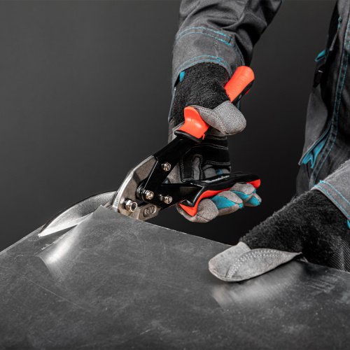 Ножницы по металлу, удлиненные, 285 мм, пряморежущие, обрезиненные рукоятки Matrix по ценам производителя в Екатеринбурге с доставкой по всей России