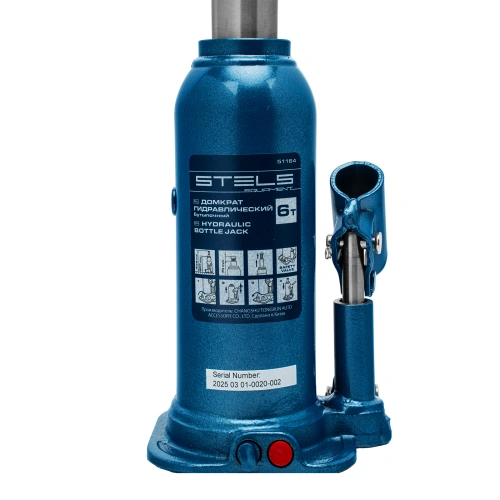Домкрат гидравлический бутылочный, 6 т, h подъема 207-404 мм Stels по ценам производителя в Екатеринбурге с доставкой по всей России