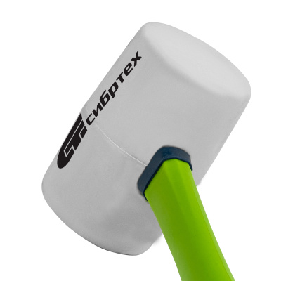 Киянка резиновая, 680 г, белая резина, фибергласовая рукоятка Сибртех по ценам производителя в Екатеринбурге с доставкой по всей России