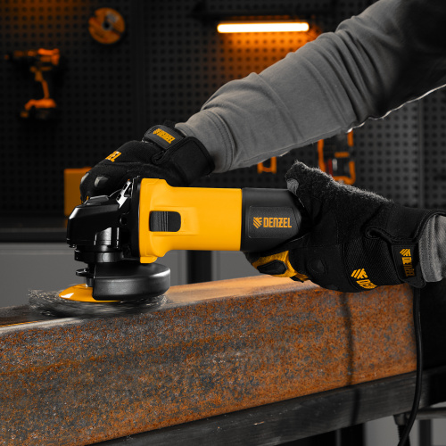 Машина шлифовальная угловая AG125-1100, 1100 Вт, 125 мм, 3000-11000 об/мин Denzel по ценам производителя в Екатеринбурге с доставкой по всей России