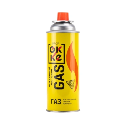 Газ для порт. плит ОККE (520 мл. метал.баллон, цанг. всесезонный), 12 шт/уп по ценам производителя в Екатеринбурге с доставкой по всей России