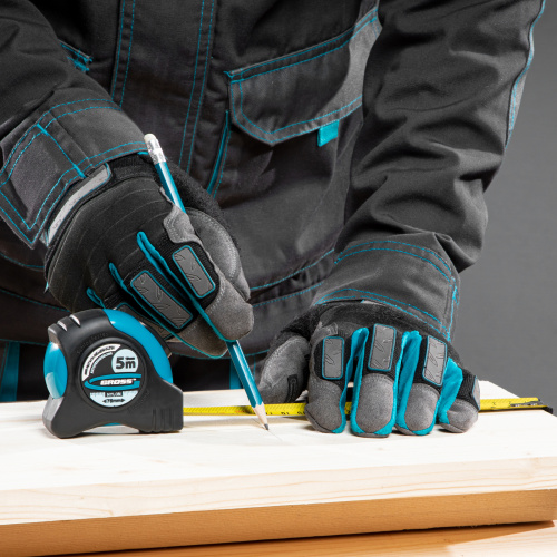 Рулетка "Schlagfest",5 м x 19 мм,магнитный обрезиненный зацеп,двусторонняя шкала,Нейлоновое покрытие,автоматическая фиксация Gross по ценам производителя в Екатеринбурге с доставкой по всей России