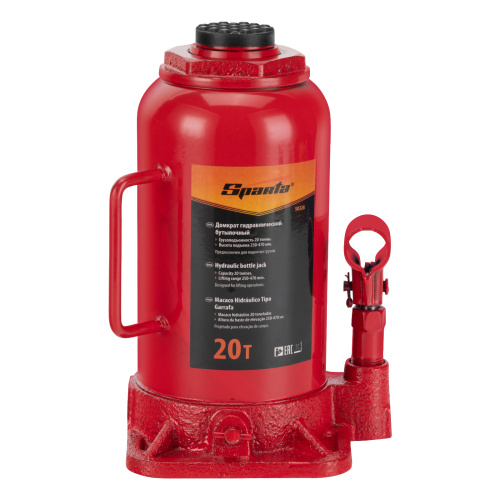 Домкрат гидравлический бутылочный, 20 т, h подъема 250-470 мм Sparta по ценам производителя в Екатеринбурге с доставкой по всей России