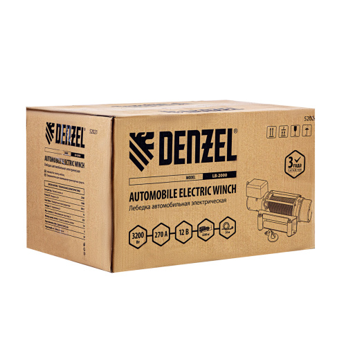 Лебедка автомобильная электрическая LB-2000, 2.2 т, 3.2 кВт, 12 В Denzel по ценам производителя в Екатеринбурге с доставкой по всей России