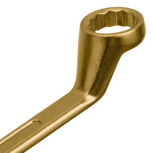 Ключ накидной, 24 х 27 мм, желтый цинк Сибртех по ценам производителя в Екатеринбурге с доставкой по всей России