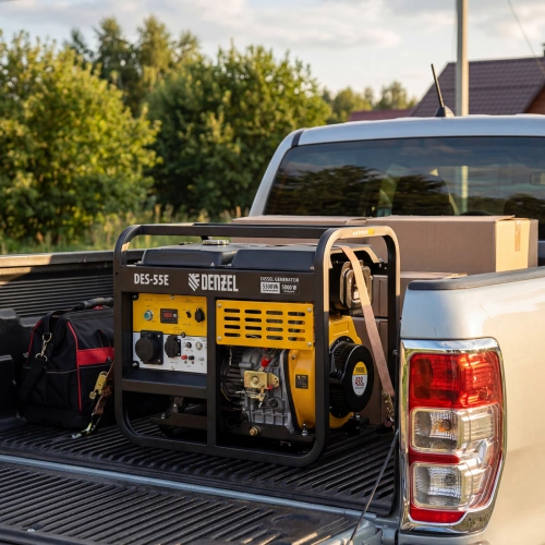 Генератор дизельный DES-55E, 5,5 кВт, 230 В, 11 л, электростартер Denzel по ценам производителя в Екатеринбурге с доставкой по всей России