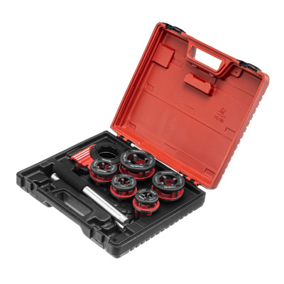 Набор клуппов 1/4-1/2-3/4-1-1.25"+ плашкодержатель с трещоткой, 8 предметов Matrix по ценам производителя в Екатеринбурге с доставкой по всей России