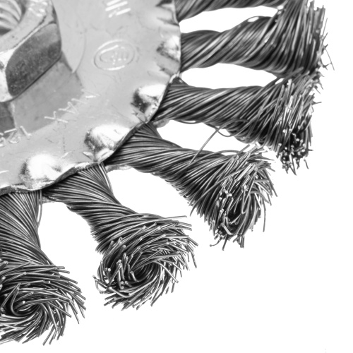 Щетка для УШМ 100 мм, М14, плоская, крученая проволока 0.35 мм Matrix по ценам производителя в Екатеринбурге с доставкой по всей России