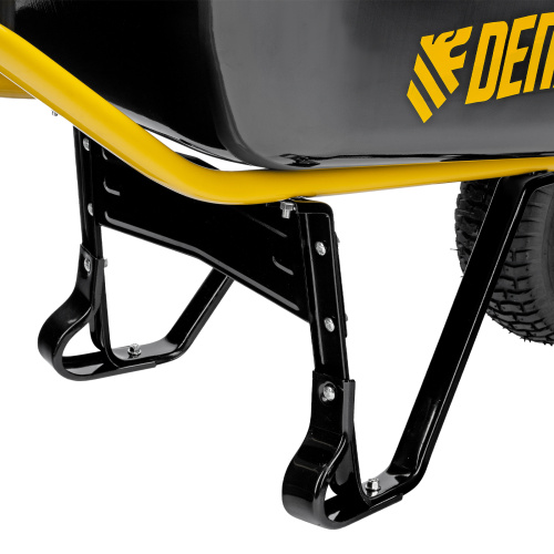 Тачка строительная, усиленная, объем 130 л, 230 кг, колесо 15х6.00-6 Denzel по ценам производителя в Екатеринбурге с доставкой по всей России