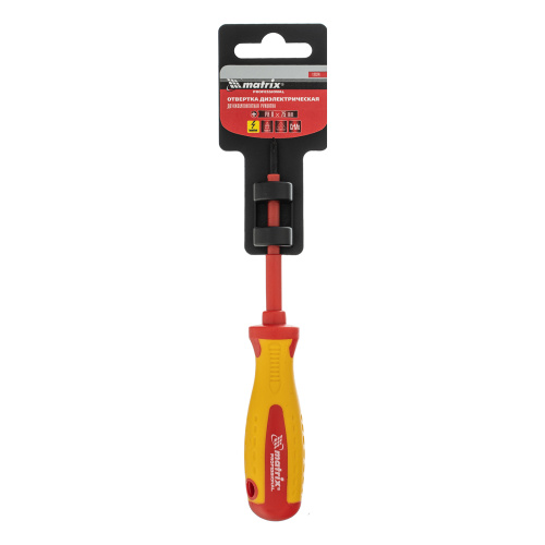 Отвертка Insulated, PH0 x 75 мм, CrMo, до 1000 В, двухкомпонентная рукоятка Matrix Professional по ценам производителя в Екатеринбурге с доставкой по всей России