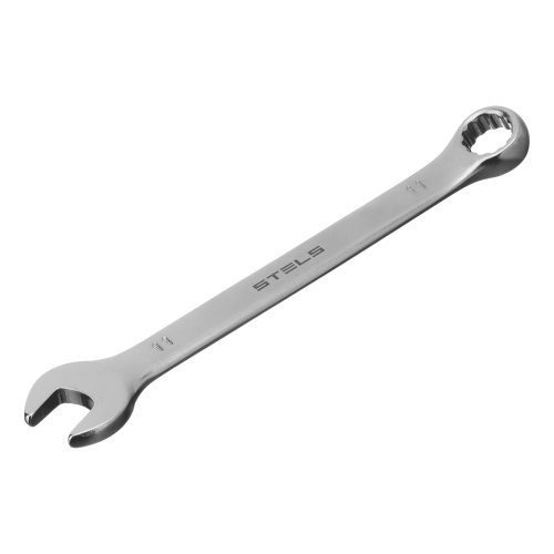 Ключ комбинированный, 11 мм, CrV, матовый хром Stels по ценам производителя в Екатеринбурге с доставкой по всей России