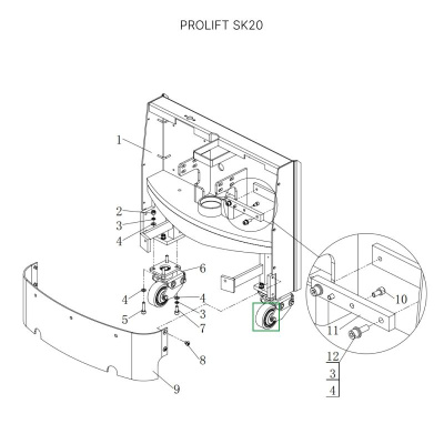 Опорное колесо для тележек SK20 по ценам производителя в Екатеринбурге с доставкой по всей России
