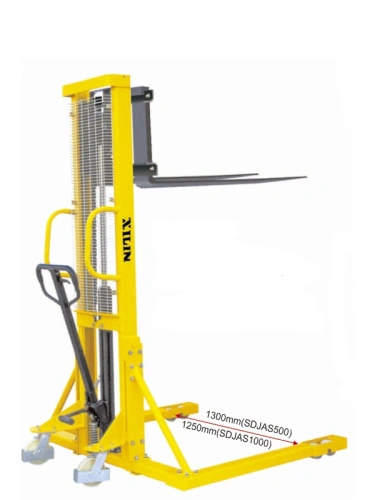 Штабелер гидравлический 1,5 т 3,0 м XILIN SDJAS1530 с раздвижными вилами и расширенными опорами по ценам производителя в Екатеринбурге с доставкой по всей России