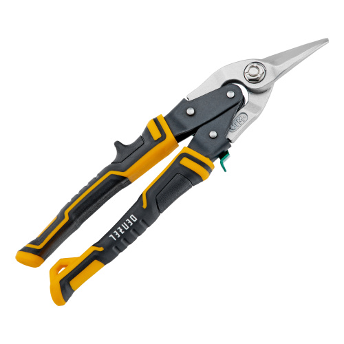 Ножницы по металлу, 270 мм, прямой и правый рез, сталь-СrMo, трехкомпонентные рукоятки Denzel по ценам производителя в Екатеринбурге с доставкой по всей России