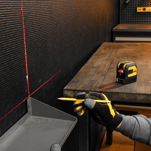 Лазерный уровень LX 02 Red, 20 м, 635 нм, резьба 1/4" Denzel по ценам производителя в Екатеринбурге с доставкой по всей России