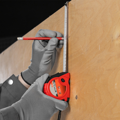 Рулетка Rubber,7,5 м х 25 мм,обрезиненный корпус Matrix по ценам производителя в Екатеринбурге с доставкой по всей России