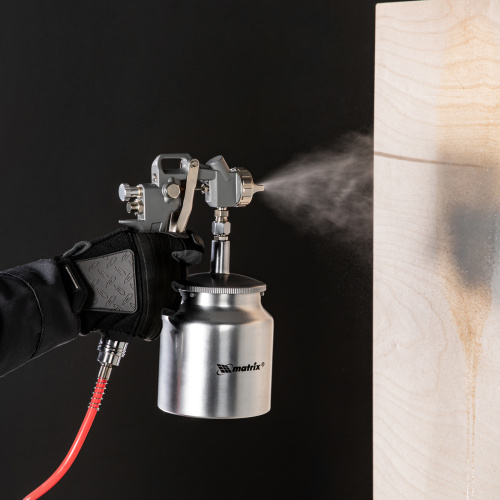 Краскораспылитель пневматический с нижним бачком V 0.75 л, сопло D 1.2, 1.5 и 1.8 мм Matrix по ценам производителя в Екатеринбурге с доставкой по всей России