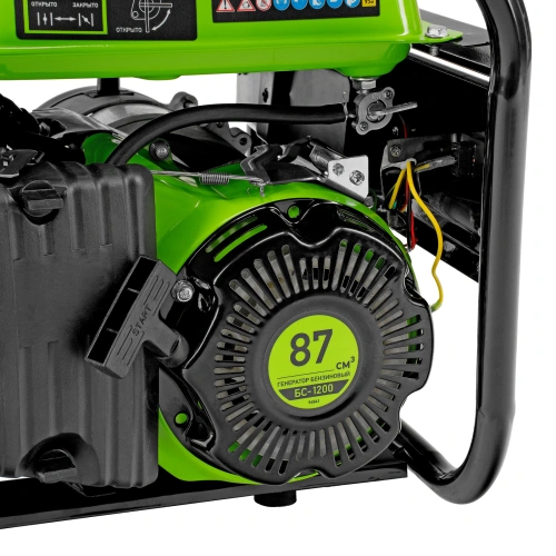 Генератор бензиновый БС-1200, 1 кВт, 230 В, четырехтактный, 5.5 л, ручной стартер Сибртех по ценам производителя в Екатеринбурге с доставкой по всей России