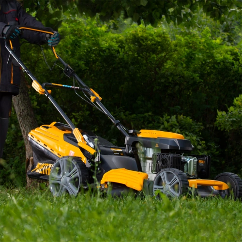 Газонокосилка бензиновая GLD-520SP, 196 куб.см, ширина 52 см, привод, 7 уровней,травосборник 60 л Denzel по ценам производителя в Екатеринбурге с доставкой по всей России