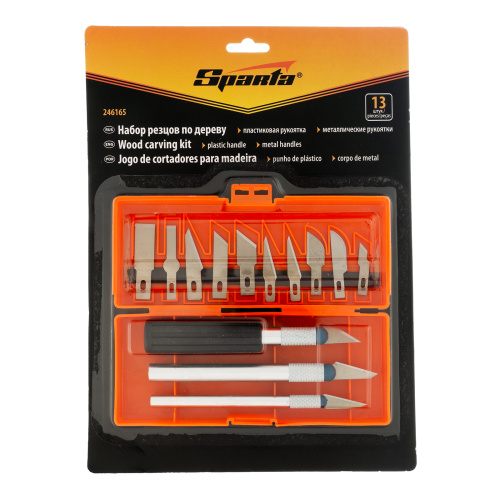 Набор резцов по дереву, пластмассовые рукоятки, 13 шт, Sparta по ценам производителя в Екатеринбурге с доставкой по всей России