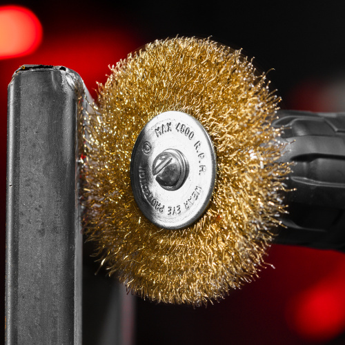 Набор щеток для дрели, 3 шт, 3 плоские, 50-63-75 мм, со шпильками, металлические Matrix по ценам производителя в Екатеринбурге с доставкой по всей России