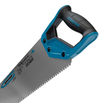 Ножовка по дереву "Piranha", 550 мм, 7-8 TPI, зуб-3D, каленый зуб, двухкомпонентная рукоятка Gross по ценам производителя в Екатеринбурге с доставкой по всей России