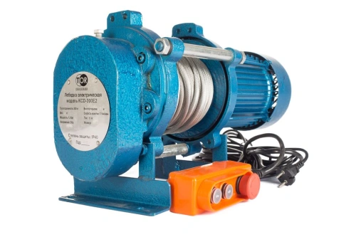 Лебедка электрическая  300 кг  30 м с канатом 220 В TOR KCD по ценам производителя в Екатеринбурге с доставкой по всей России