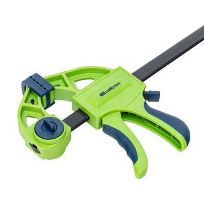 Струбцина F-образная, быстрозажимная, 200 х 70 х 420 мм, пластиковый корпус, фиксатор, двухкомпонентная рукоятка Сибртех по ценам производителя в Екатеринбурге с доставкой по всей России