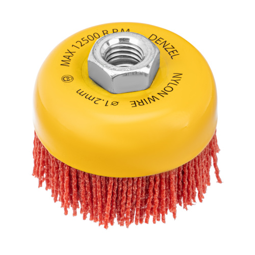 Щетка для УШМ, 75 мм, Чашка, нейлоновая щетина, М14 Denzel по ценам производителя в Екатеринбурге с доставкой по всей России