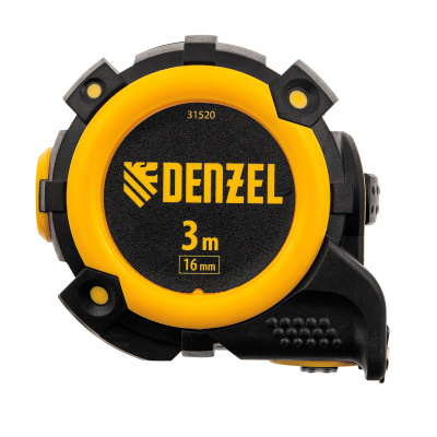 Рулетка 3м х 16мм, автоматич. фиксац., нейлон. покрытие, магнит. зацеп, двухстор. разметка Denzel по ценам производителя в Екатеринбурге с доставкой по всей России