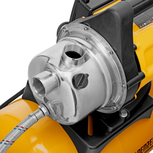 Насосная станция PS800X, 800 Вт, 3200 л/ч, ресивер 24 л, подъем 38 м, нержавейка Denzel по ценам производителя в Екатеринбурге с доставкой по всей России