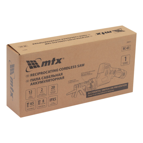 Пила сабельная аккумуляторная RС-65, Li-Ion, 12 В MTX по ценам производителя в Екатеринбурге с доставкой по всей России